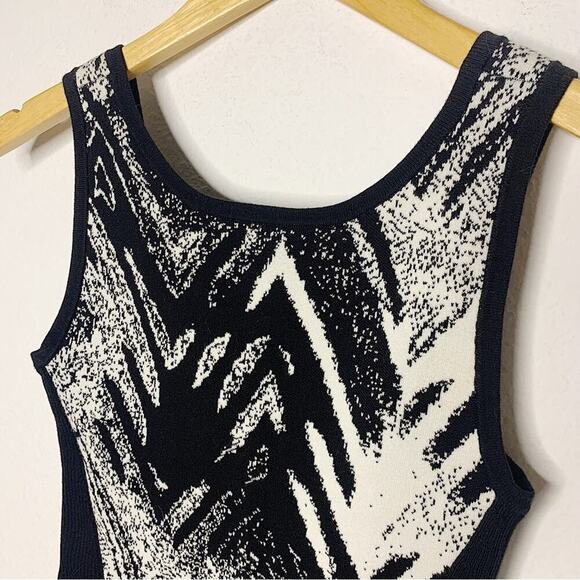 NWT A/X Armani Exchange Textured Knit Sleeveless Bodycon Dress Size XS $108 - Picture 4 of 6